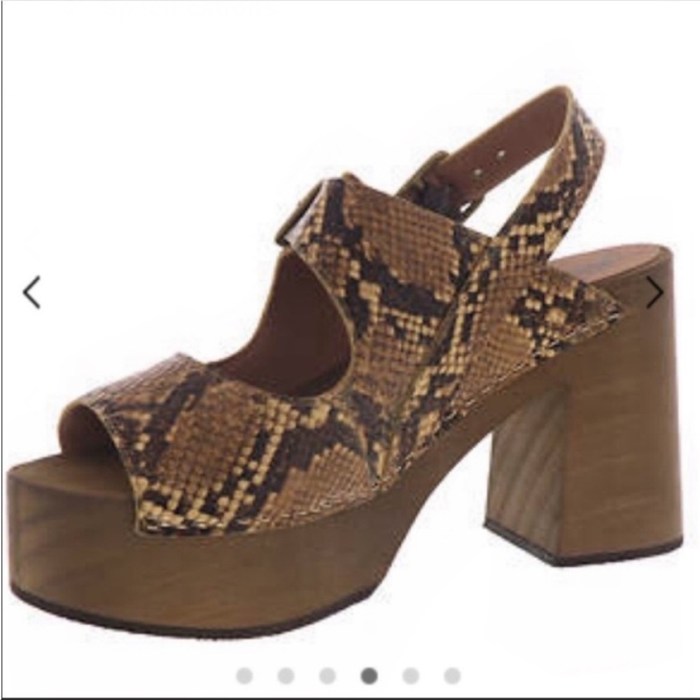Free People Belems Snake Skin Print Clog - Picture 7 of 7